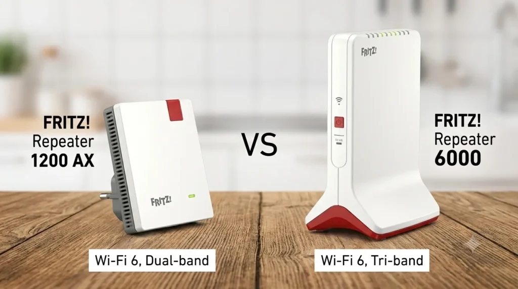 fritz repeater 1200 ax vs 6000