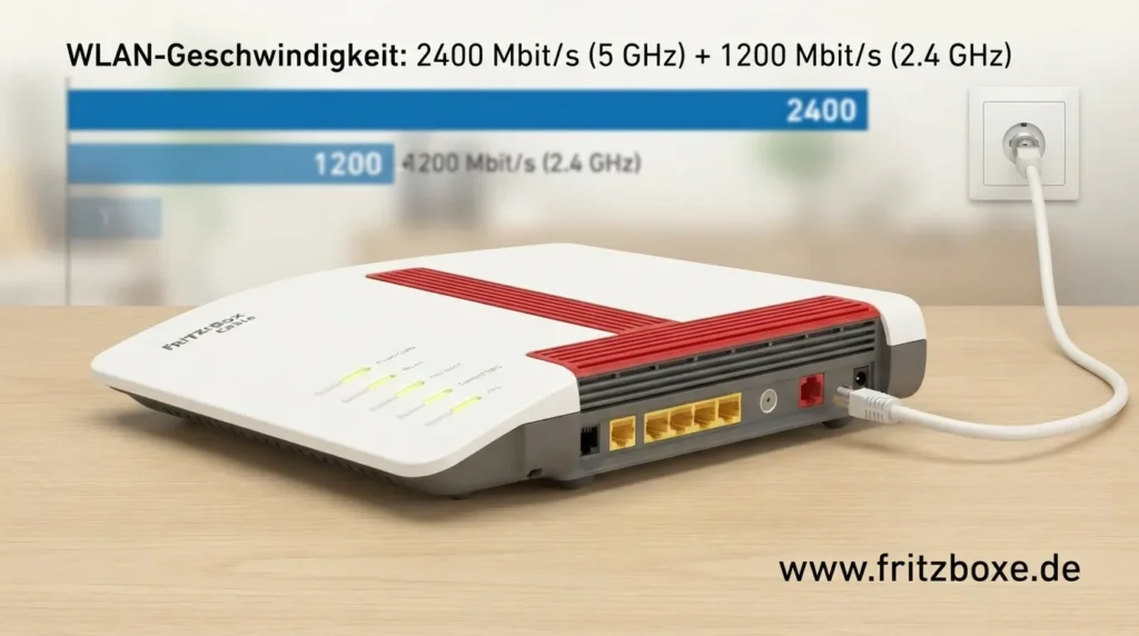 fritz!box 6670 cable test, wlan-geschwindigkeit