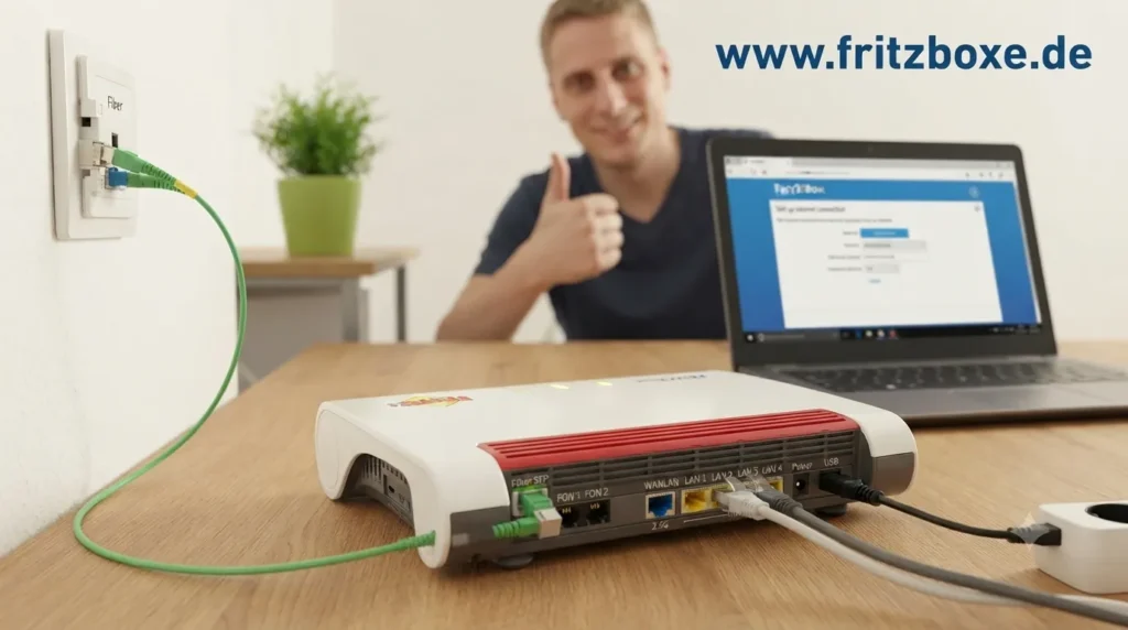 fritz!box 7590 an glasfaser anschließen 1