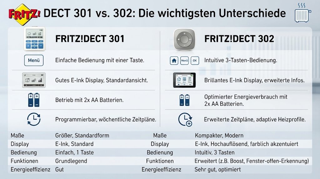 fritz!dect 301 vs 302 die wichtigsten unterschiede