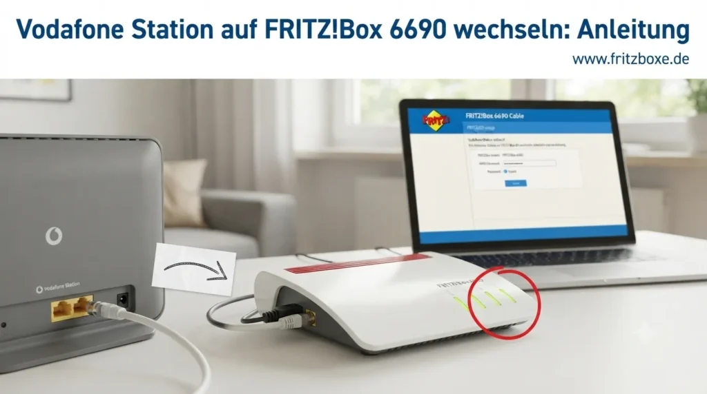 vodafone station auf fritz!box 6690 wechseln anleitung