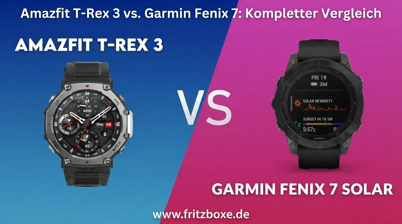 amazfit t-rex 3 vs. garmin fenix 7 kompletter vergleich